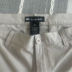 Travis Mathew beige golf shorts